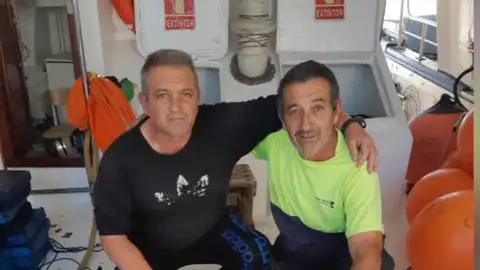 Javier y Ángel, dos de los marineros desaparecidos Javier y Ángel, dos de los marineros desaparecidos