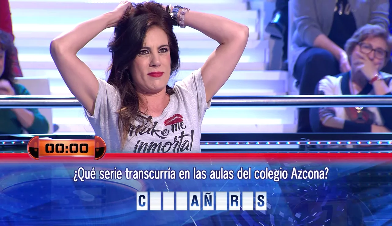 El fallo épico de Alicia Senovilla en '¡Ahora caigo!' con una mítica serie de Antena 3