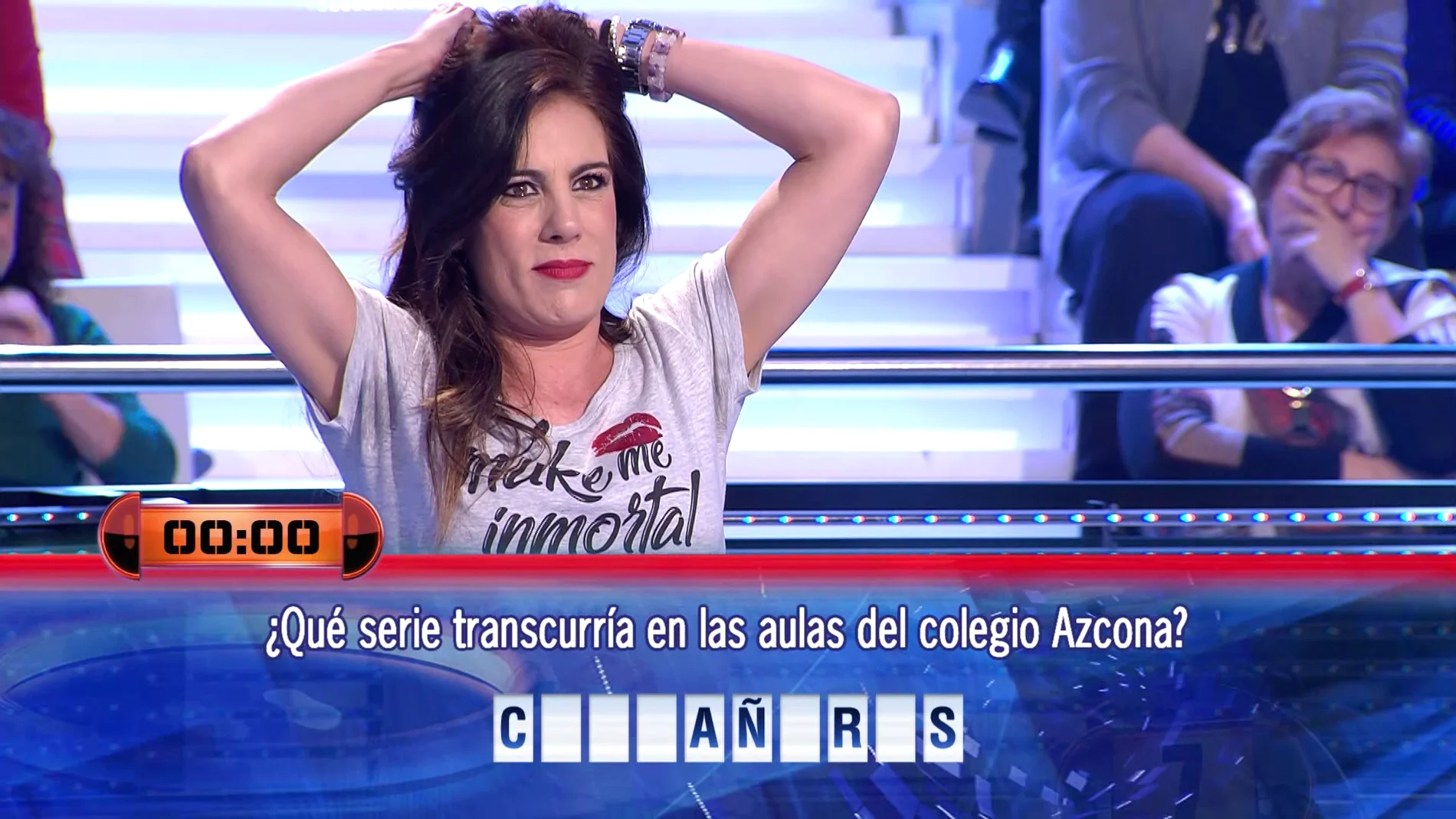 El fallo épico de Alicia Senovilla en '¡Ahora caigo!' con una mítica serie de Antena 3