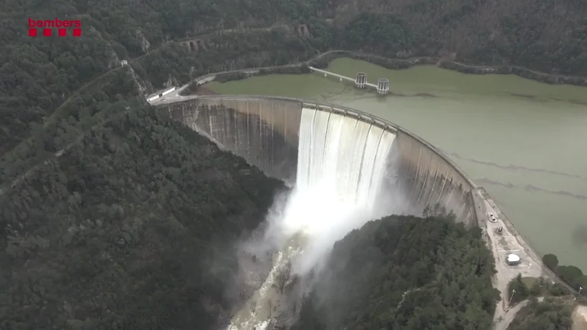 As&iacute; son las im&aacute;genes a&eacute;reas de las inundaciones por los r&iacute;os en Catalu&ntilde;a