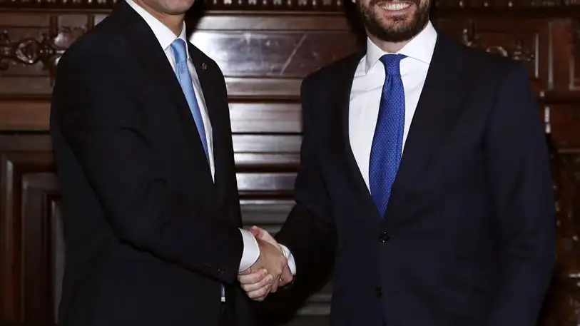 Pablo Casado y Juan Guaidó Pablo Casado y Juan Guaidó