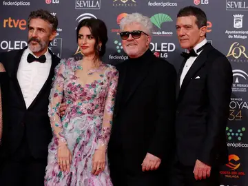 Penélope Cruz, Antonio Banderas y Pedro Almodóvar Penélope Cruz, Antonio Banderas y Pedro Almodóvar