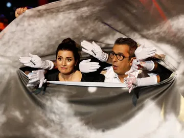 Silvia Abril y Buenafuente durante la apertura de los Goya 2020 Silvia Abril y Buenafuente durante la apertura de los Goya 2020