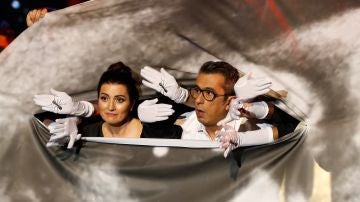 Silvia Abril y Buenafuente durante la apertura de los Goya 2020