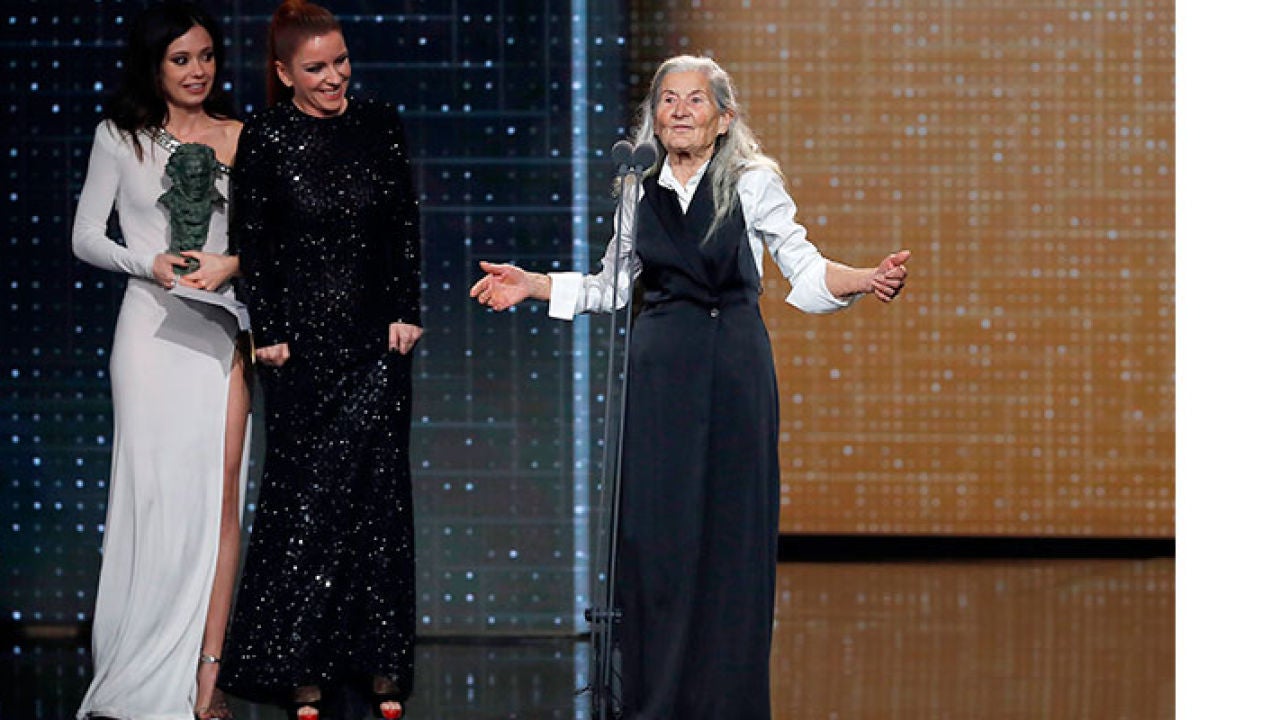 Benedicta Sánchez, galardonada a mejor actriz revelación en los Goya 2020: "No creo que haya princesa que tenga un trato tan maravilloso"