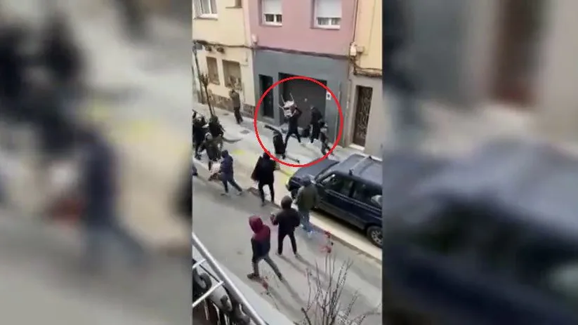 Paliza a un aficionado