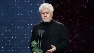 El mensaje de Pedro Almodóvar al presidente Pedro Sánchez en su discurso al ganar el Goya 2020 a Mejor Guión Original