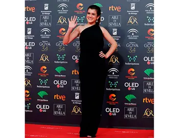 Amaia, de Operación Triunfo, a su llegada a los Goya 2020. Amaia, de Operación Triunfo, a su llegada a los Goya 2020.