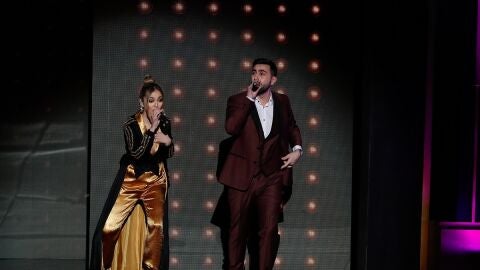 Ana Mena y Rayden en el número musical de los Goya 2020