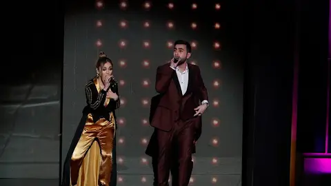 Ana Mena y Rayden en el número musical de los Goya 2020 Ana Mena y Rayden en el número musical de los Goya 2020
