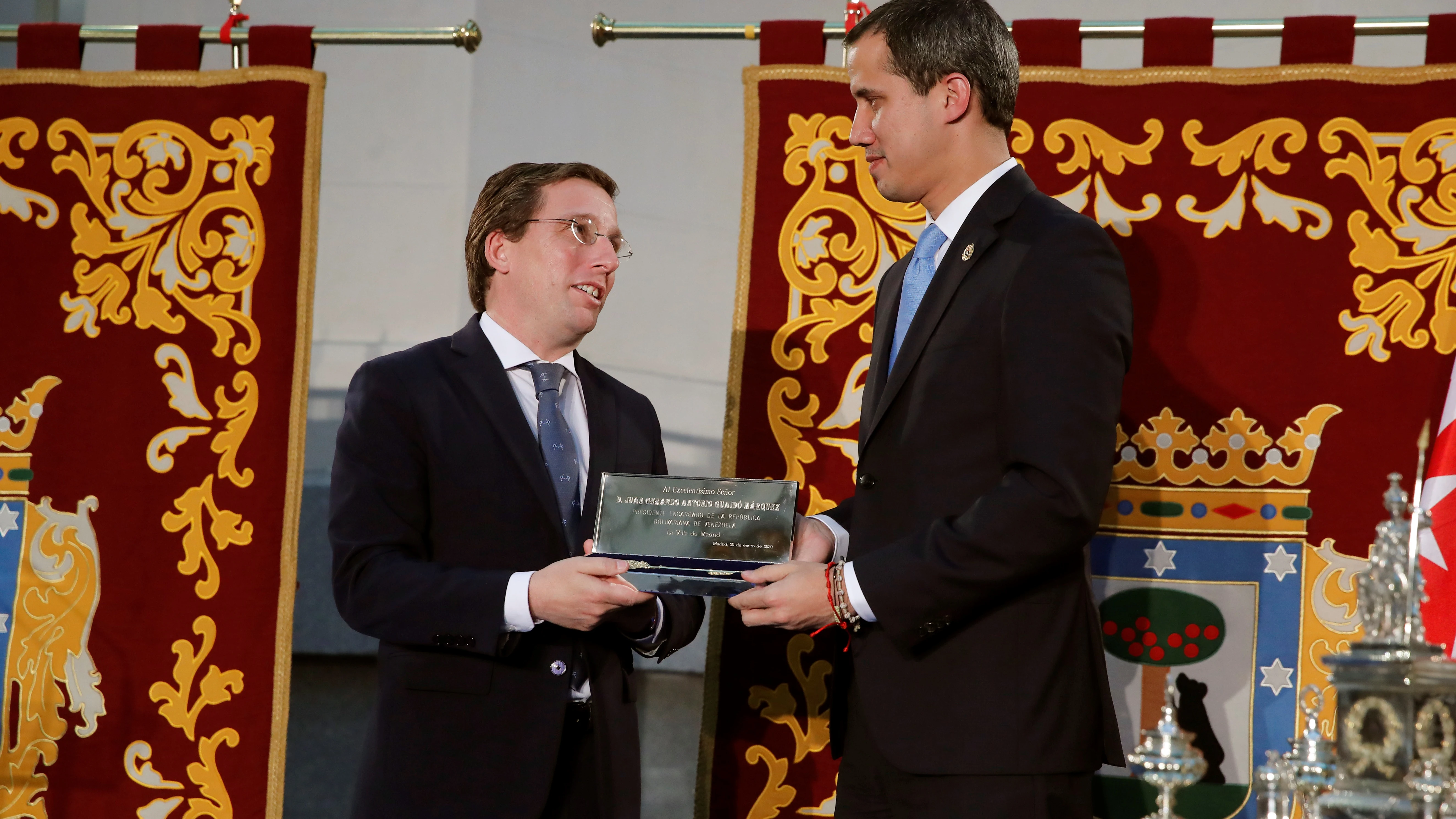 Juan Guaidó es recibido en el Ayuntamiento de Madrid Juan Guaidó es recibido en el Ayuntamiento de Madrid