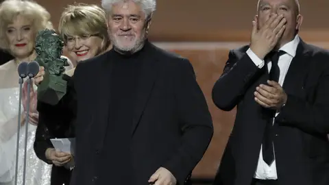 Pedro Almodóvar recoge el galardón a mejor película en los Premios Goya 2020 Pedro Almodóvar recoge el galardón a mejor película en los Premios Goya 2020