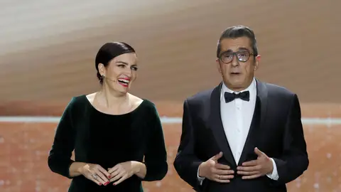 Silvia Abril y buenafuente, durante la gala de los Goya Silvia Abril y buenafuente, durante la gala de los Goya
