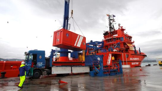Dispositivo de Salvamento Mar&iacute;timo para buscar al R&uacute;a Mar
