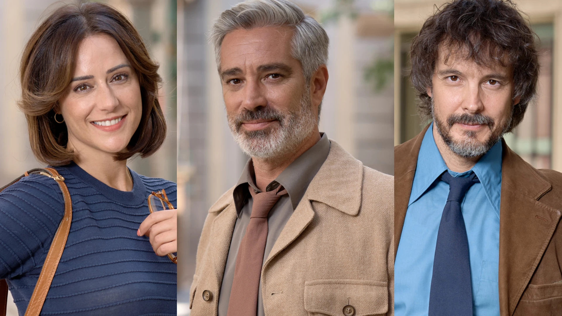 Luz Valdenebro, Adrià Collado y David Janer, actores de 'Amar es para siempre'