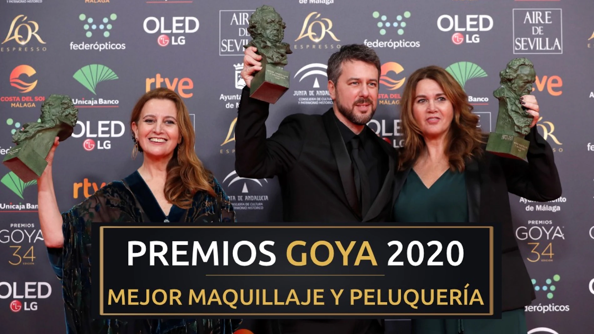Premios Goya 2020: Ana López-Puigcerver, Belén López Puigcerver y Nacho Díaz, mejor maquillaje y peluquería por 'Mientras dure la guerra' Premios Goya 2020: Ana López-Puigcerver, Belén López Puigcerver y Nacho Díaz, mejor maquillaje y peluquería por 'Mientras dure la guerra'