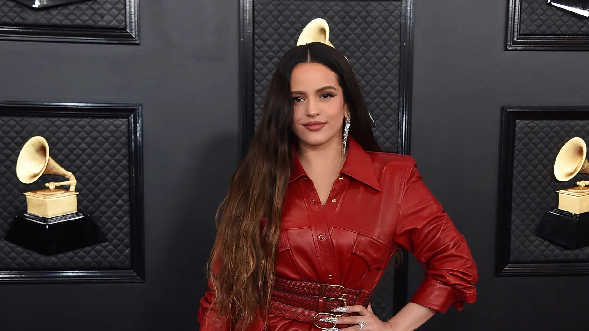 Rosalía durante los Premios Grammy 2020 
