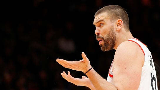 Marc Gasol, durante un partido con los Toronto Raptors