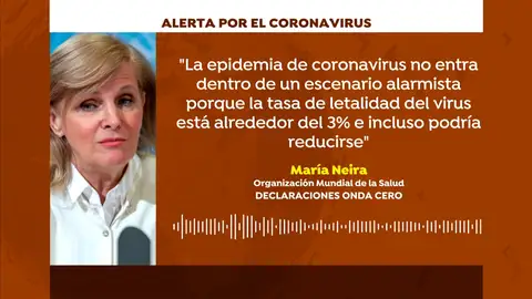 María Neira, de la OMS: "No hay razón para alarmarse por el coronavirus en España" María Neira, de la OMS: "No hay razón para alarmarse por el coronavirus en España"