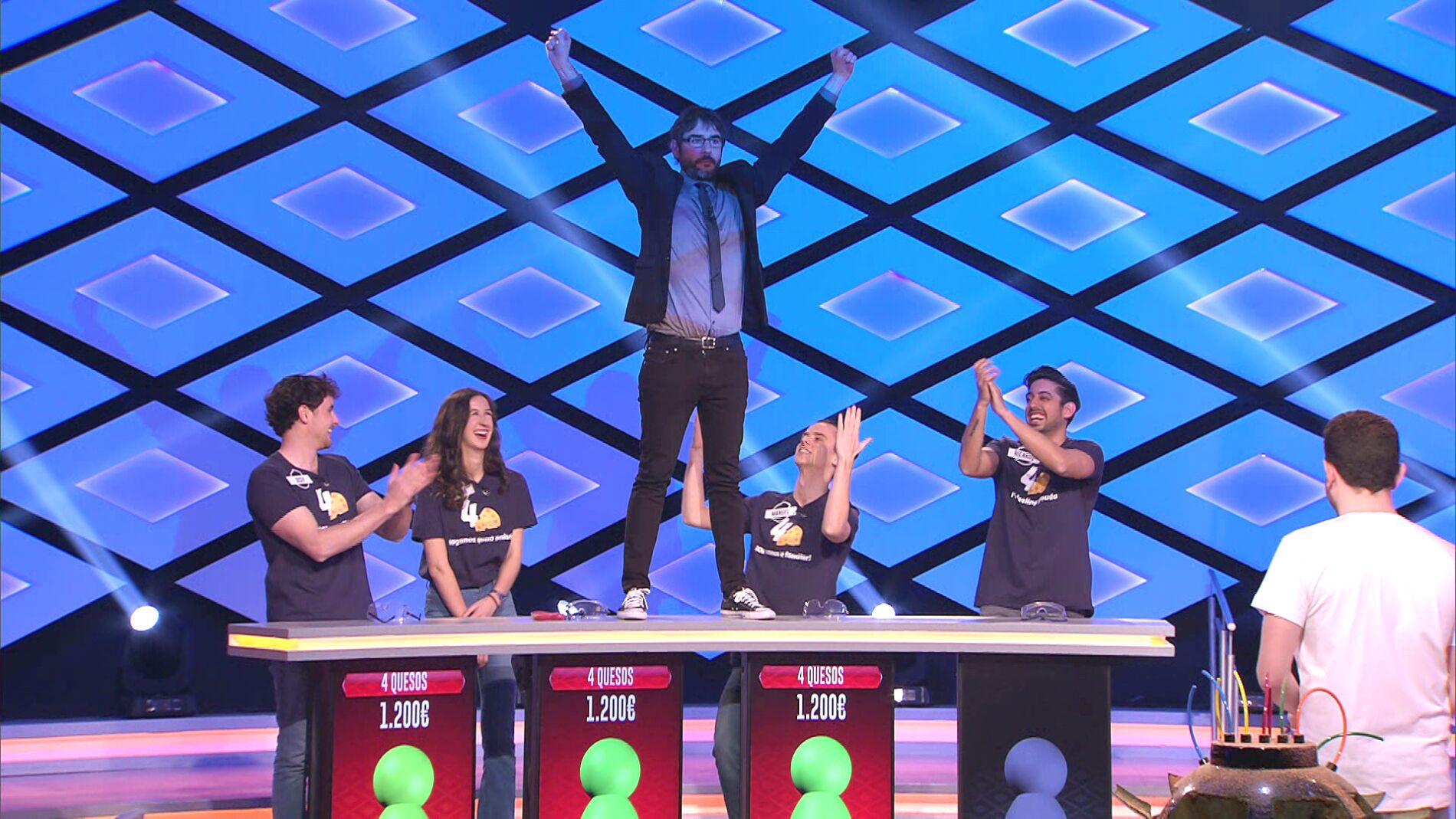 El divertido chiste de Juanra Bonet a los '4 quesos' en '&iexcl;Boom!'