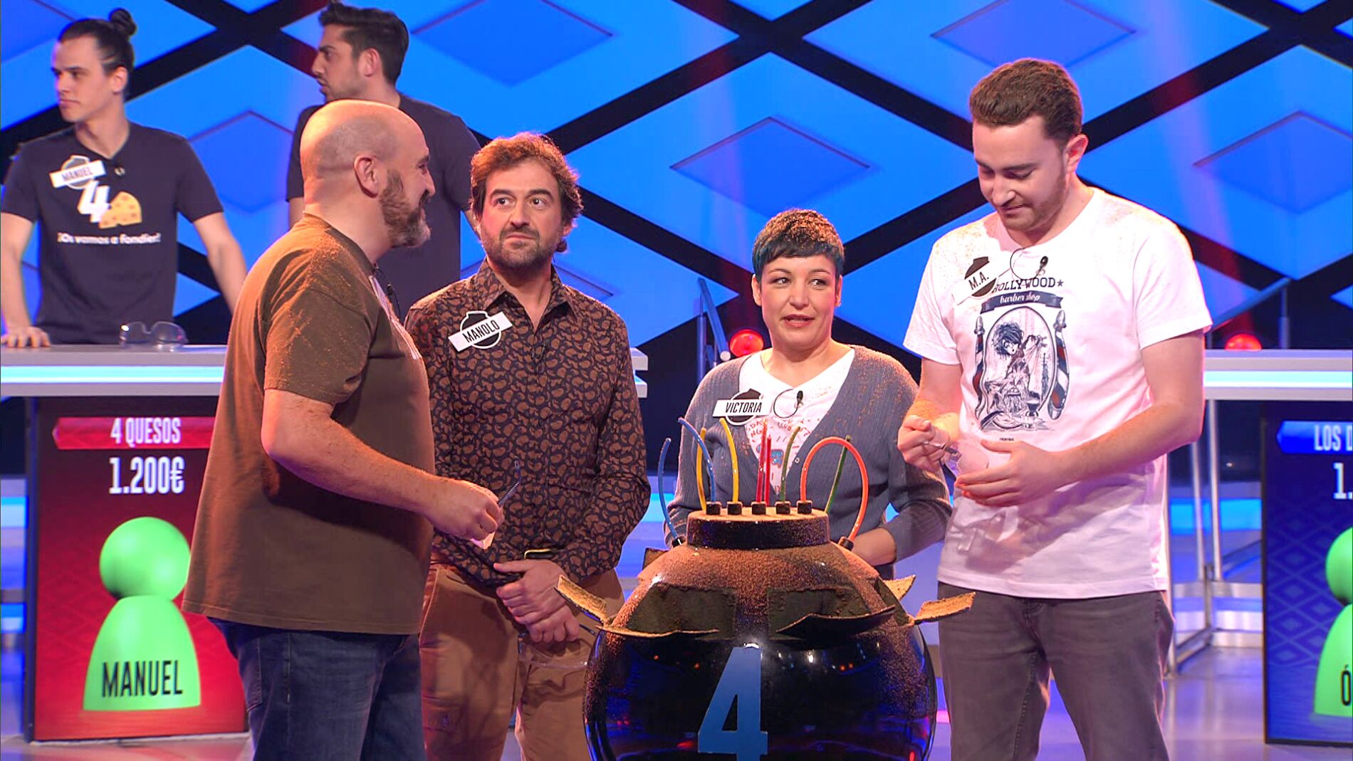 El fallo de M. A., de 'Los dispersos' que enfada al resto del equipo y les hace empatar con los '4 quesos' en '&iexcl;Boom!'