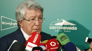 El presidente del Atlético de Madrid, Enrique Cerezo El presidente del Atlético de Madrid, Enrique Cerezo