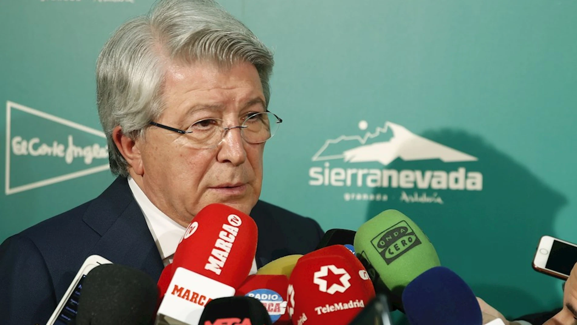 El presidente del Atlético de Madrid, Enrique Cerezo El presidente del Atlético de Madrid, Enrique Cerezo