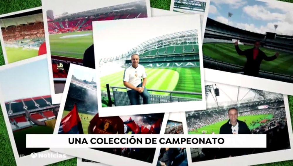 Gerardo Bernando, el coleccionista de estadios de fútbol que ya ha visitado más de 650 en todo el mundo