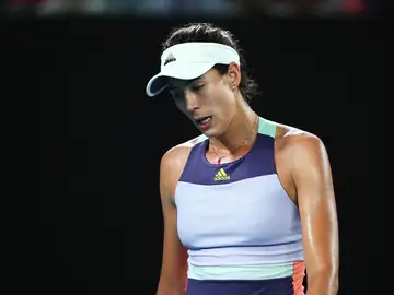 Muguruza lamenta un punto ante Sofia Kenin Muguruza lamenta un punto ante Sofia Kenin