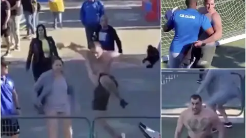 Vergonzosa agresión a un árbitro en un partido de benjamines Vergonzosa agresión a un árbitro en un partido de benjamines