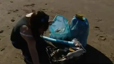 La basura de 'Gloria' en el Delta del Ebro La basura de 'Gloria' en el Delta del Ebro