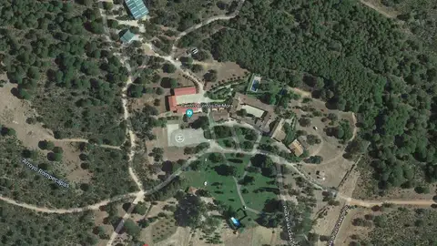 Vista aérea de la finca Quintos de Mora Vista aérea de la finca Quintos de Mora