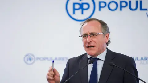 El presidente del PP del País Vasco, Alfonso Alonso (Archivo) El presidente del PP del País Vasco, Alfonso Alonso, durante una rueda de prensa en Vitoria