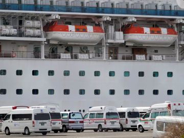 Ascienden a 64 los infectados por coronavirus en el crucero 'Diamond Princess'