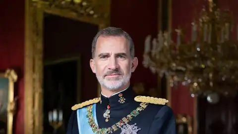 Retrato oficial del Rey Felipe VI Familia Real