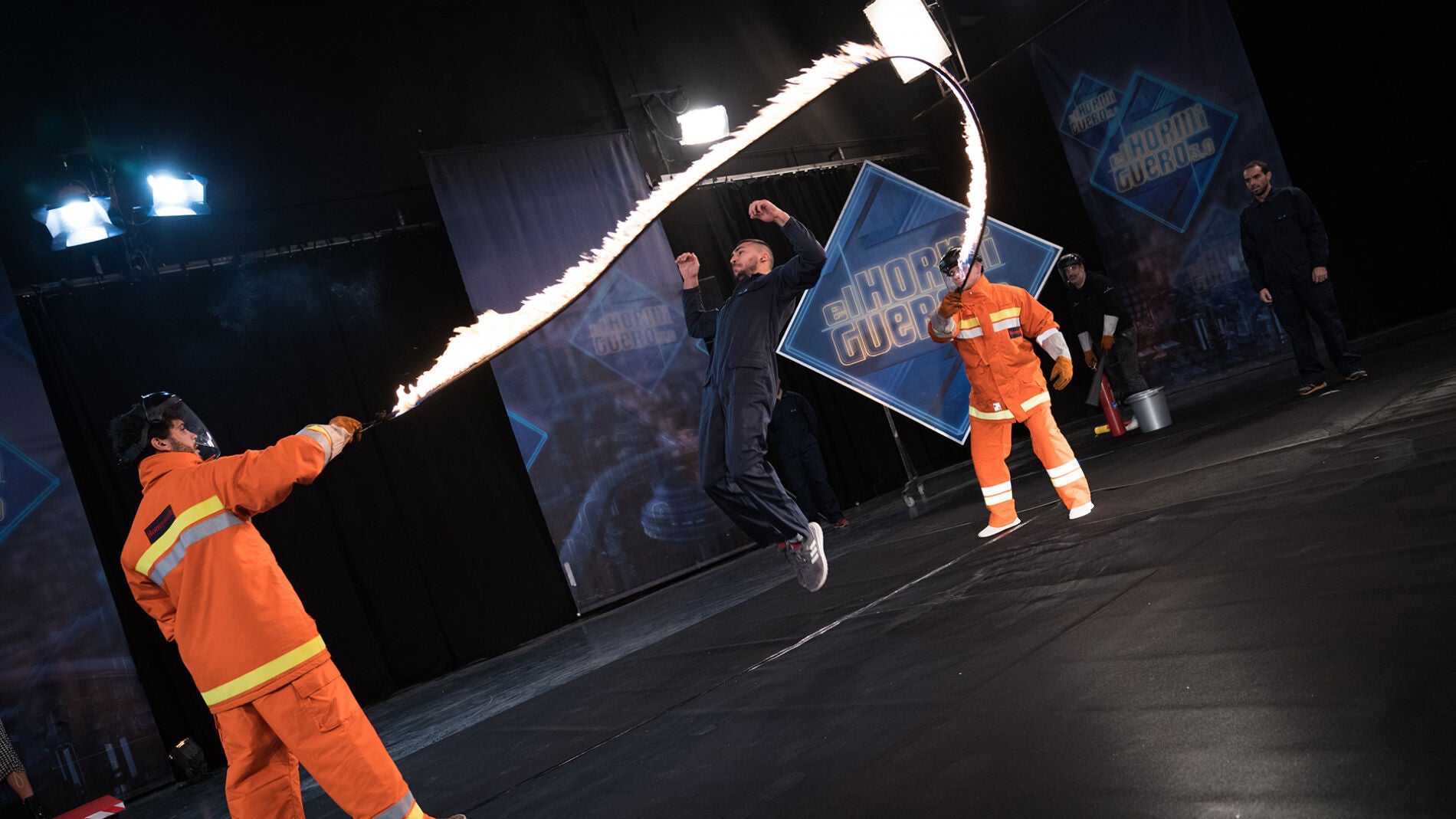 La comba del infierno, el reto más peligroso afrontado por los gimnastas de 'El Hormiguero 3.0'