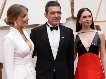 Nicole Kimpel, Antonio Banderas y Stella Banderas Nicole Kimpel, Antonio Banderas y Stella Banderas