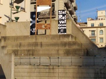 Guillotina en la plaza de Girona