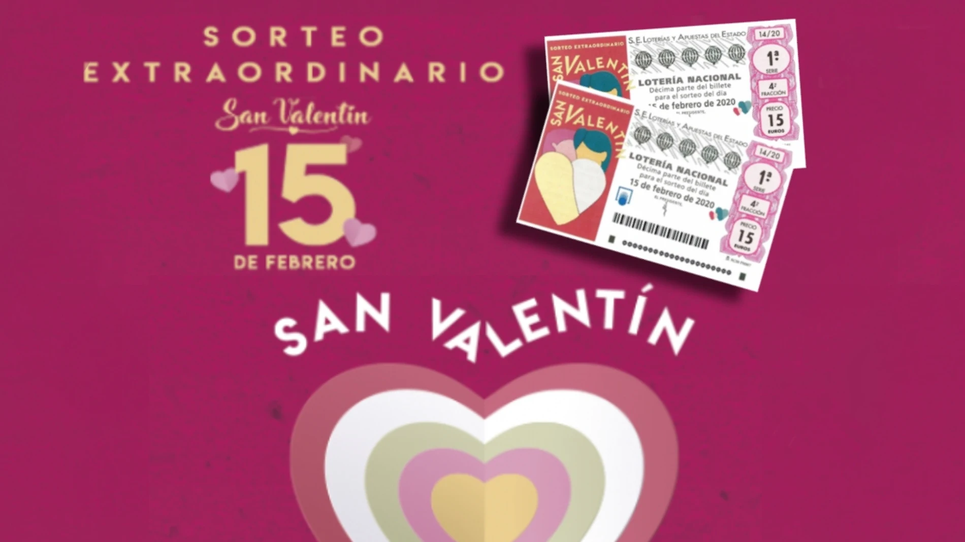 Sorteo Extraordinario de San Valentín 2020: Horario y premios del sorteo de la Lotería Nacional Sorteo Extraordinario de San Valentín 2020: Horario y premios del sorteo de la Lotería Nacional