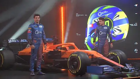 Carlos Sainz, con el nuevo McLaren Carlos Sainz, con el nuevo McLaren