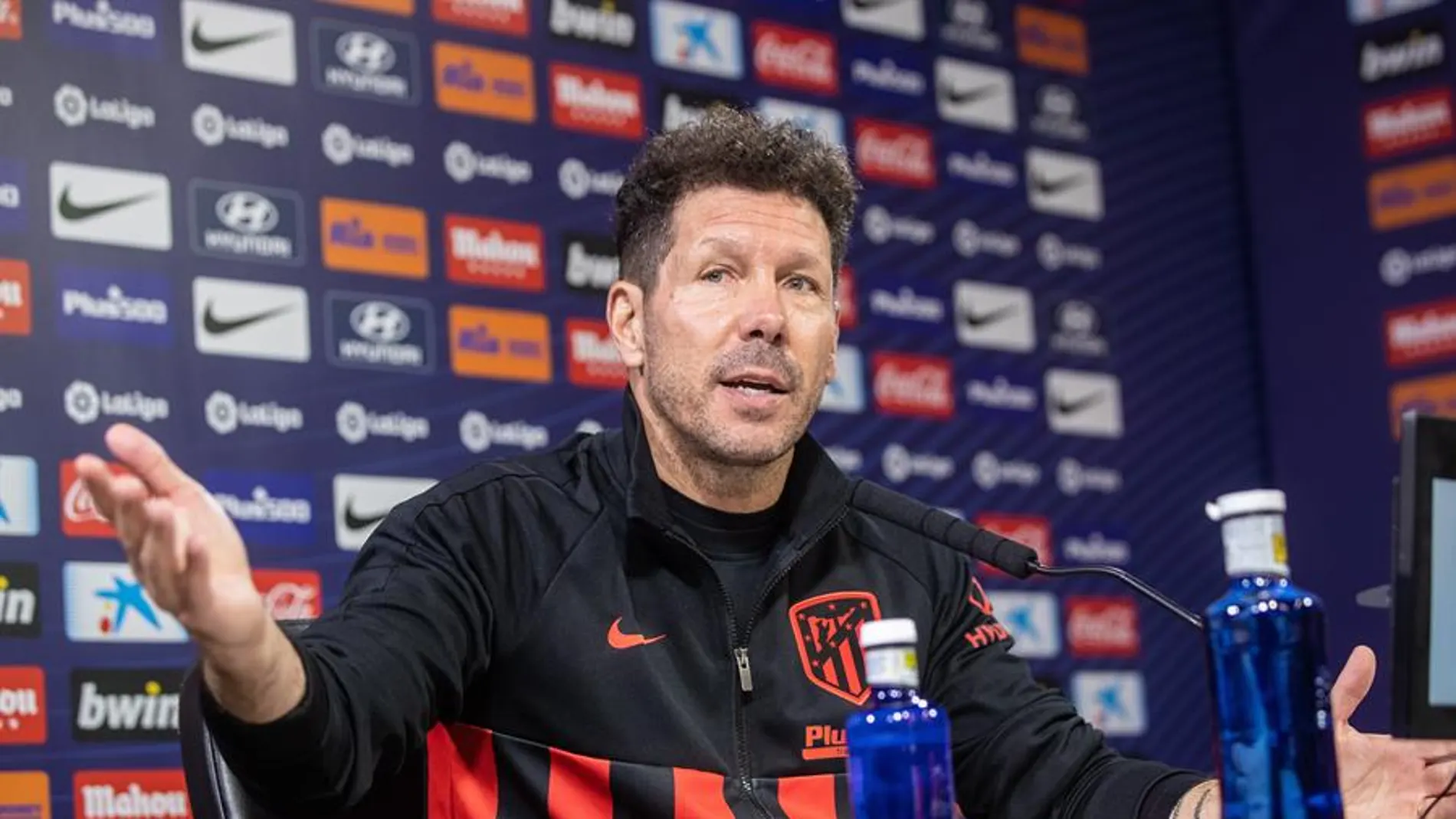 El entrenador del Atlético de Madrid, Diego Pablo Simeone. El entrenador del Atlético de Madrid, Diego Pablo Simeone.