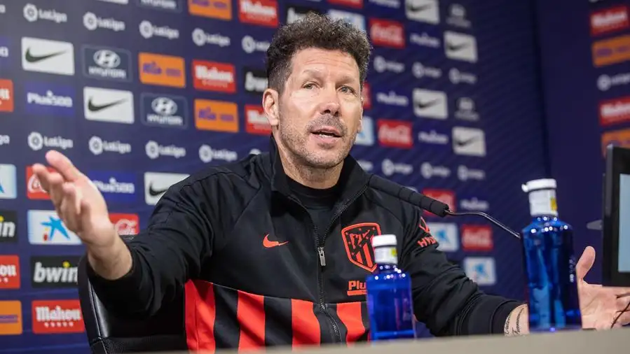 El entrenador del Atl&eacute;tico de Madrid, Diego Pablo Simeone. 