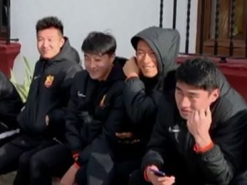 Los jugadores del Wuhan siguen entrenándose en España