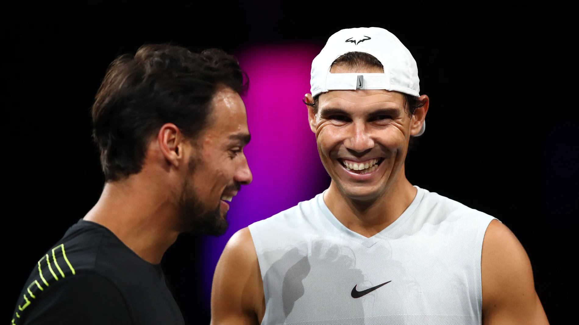 Fognini junto a Rafael Nadal Fognini junto a Rafael Nadal