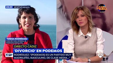 Teresa Rodríguez, exsecretaria general de Podemos: 
