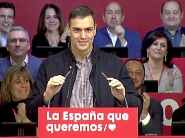 Comparecencia de Pedro Sánchez en Madrid