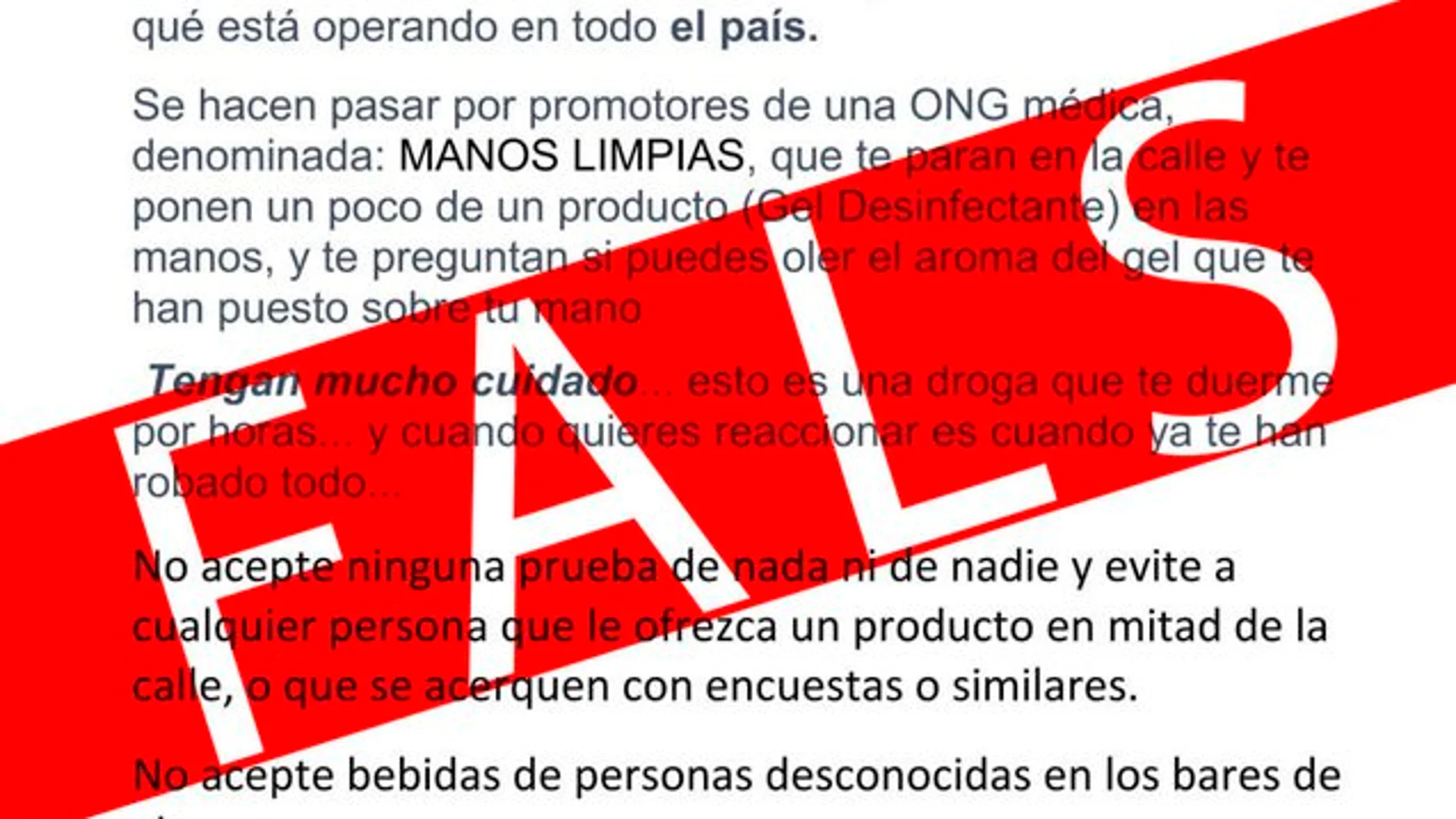 El comunicado falso El comunicado falso