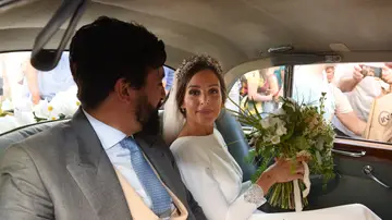 Rocío Osorno y su marido en el día de su boda 