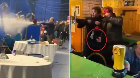 Imágenes de la pelea en los campeonatos juveniles de boxeo en Inglaterra Imágenes de la pelea en los campeonatos juveniles de boxeo en Inglaterra