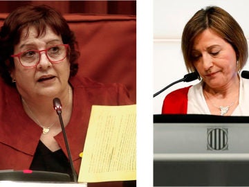 La exconsejera Dolors Bassa y la expresidenta del Parlament, Carme Forcadell
